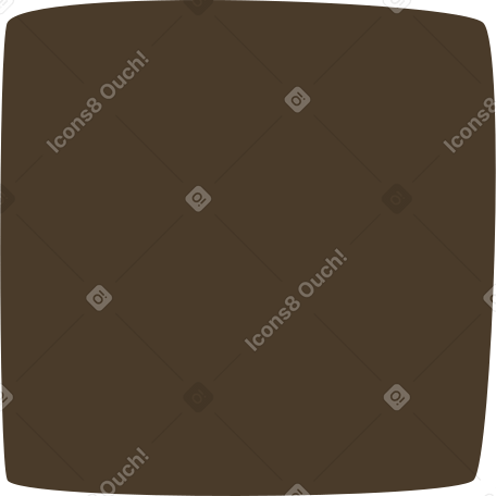 brown square PNG, SVG