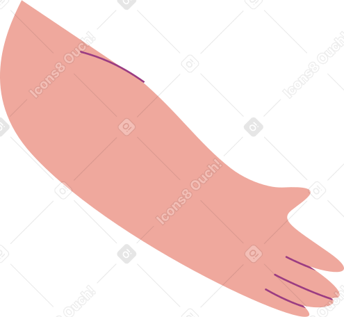 hand with open palm Illustration in PNG, SVG