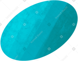 blue oval chip Illustration in PNG, SVG