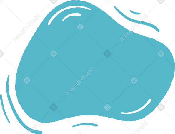 blue abstract shape Illustration in PNG, SVG
