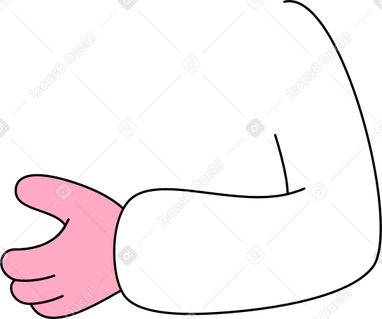 veterinarian woman's arm PNG, SVG