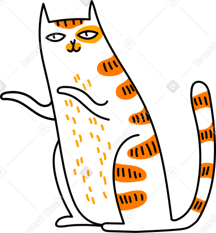chat assis PNG, SVG