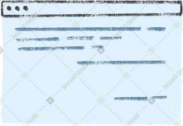 Blue browser window PNG, SVG