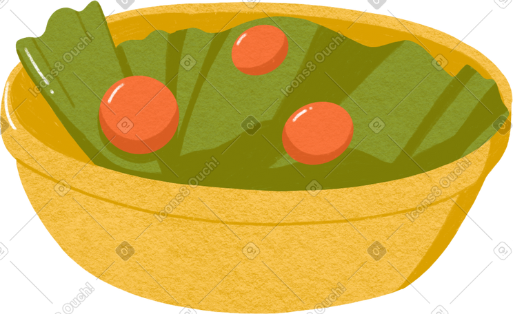 yellow salad plate PNG, SVG