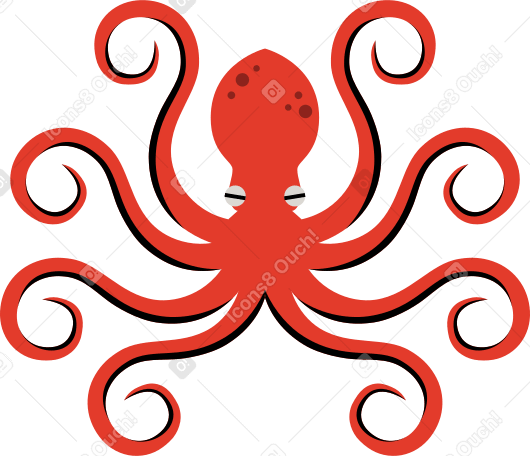 осьминог в PNG, SVG