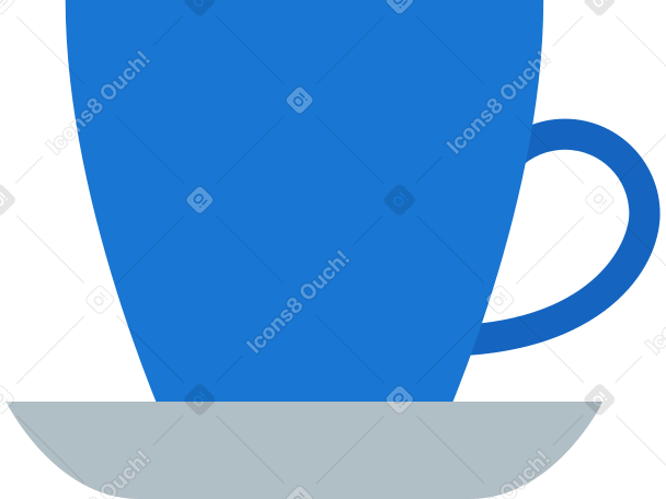 чашка и блюдце в PNG, SVG
