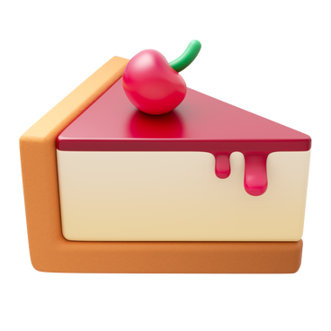 cherry cheesecake PNG, SVG