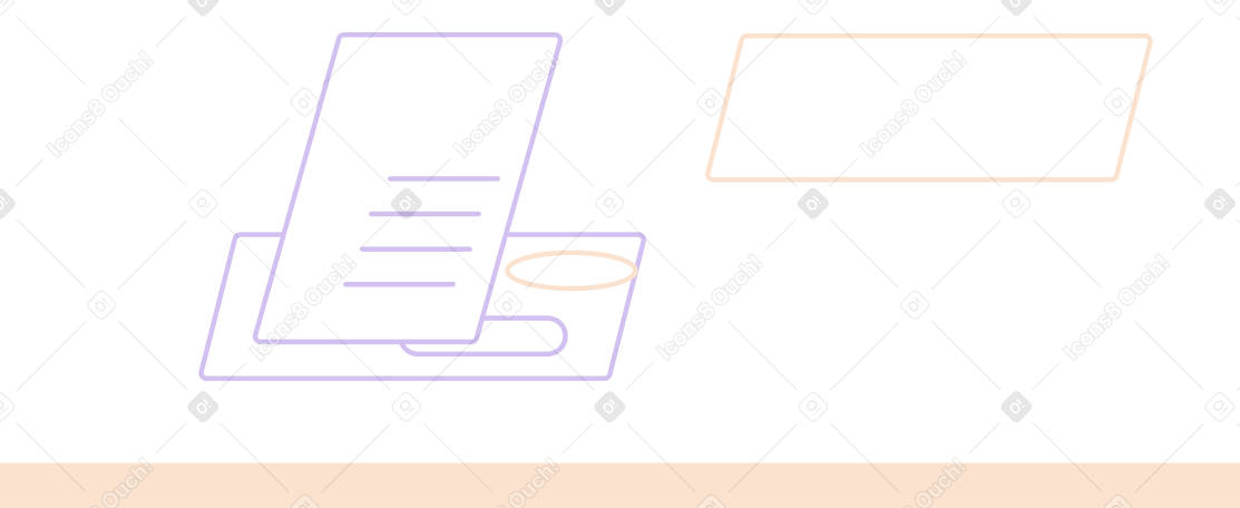 work board with planning Illustration in PNG, SVG