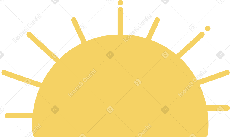 sun Illustration in PNG, SVG