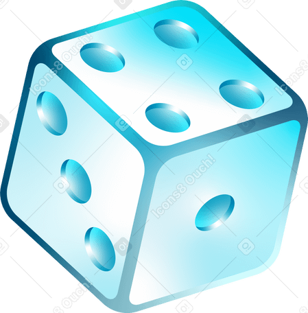 isometric dice cube PNG, SVG