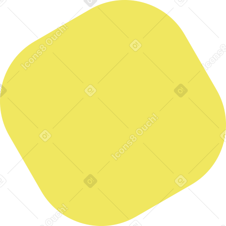 Carré arrondi jaune PNG, SVG