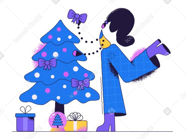 Decoración del árbol de navidad PNG, SVG