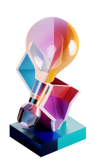 abstract composition with light bulb PNG, SVG