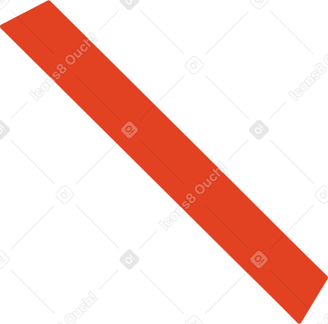 Rotes rechteckiges trennschild PNG, SVG