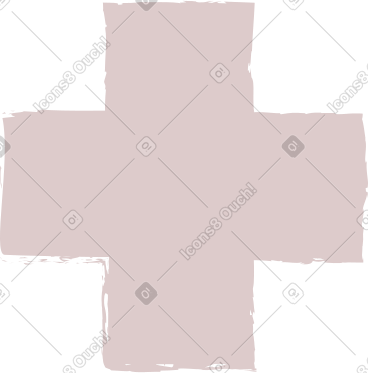 Dark pink cross PNG, SVG