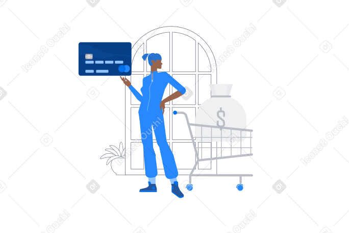 Credit card order Illustration in PNG, SVG