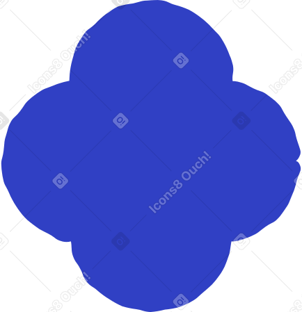 quatrefoil blue Illustration in PNG, SVG