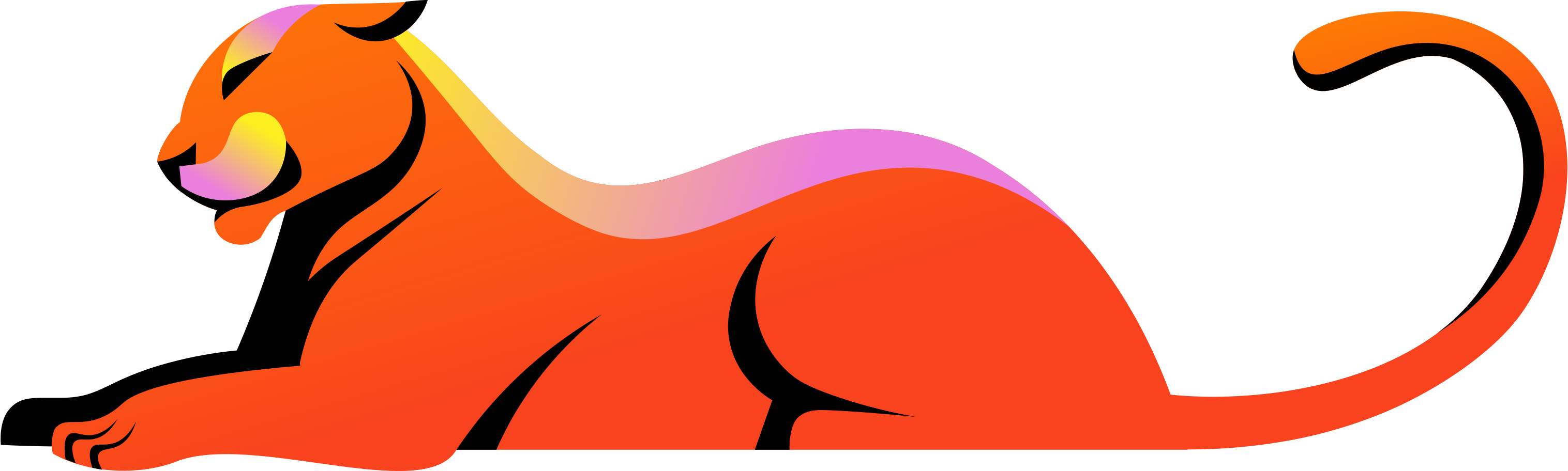 red lioness Illustration in PNG, SVG
