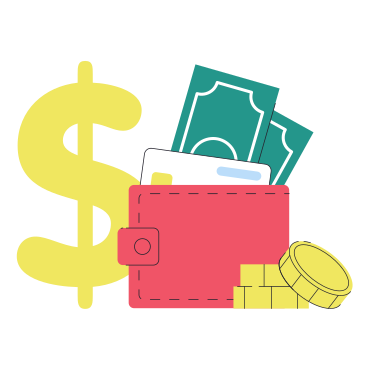 Dollarscheine und kreditkarte im portemonnaie PNG, SVG