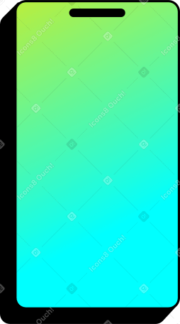 グラデーションスマートフォン PNG、SVG