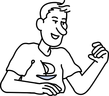 Young man holding something PNG, SVG