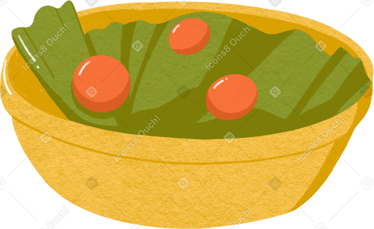 yellow salad plate в PNG, SVG
