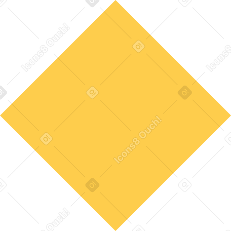 yellow rhombus Illustration in PNG, SVG