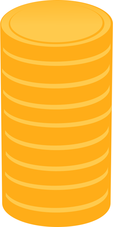 latge stack of gold coins PNG, SVG