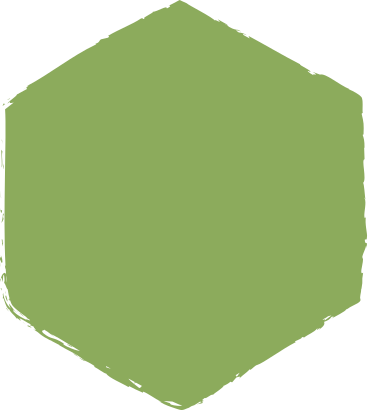 Dark green hexagon PNG, SVG