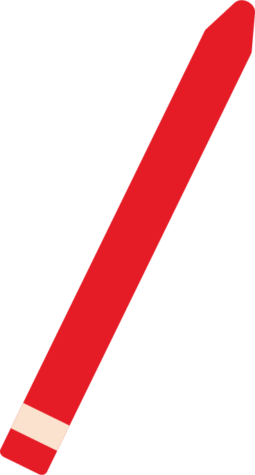 pencil red PNG, SVG