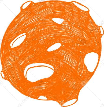 orange moon PNG、SVG