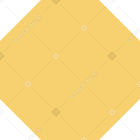 yellow octagon PNG, SVG