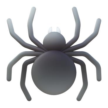 black spider PNG, SVG