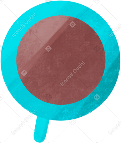 coffee cup top view Illustration in PNG, SVG