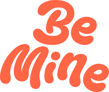 lettering be mine text PNG, SVG