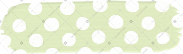 Green polka dot washi tape sticker PNG, SVG