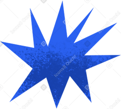 blue texture star PNG, SVG