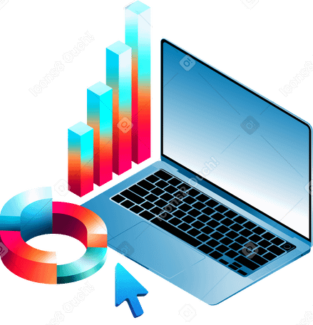 Business analytics and business reporting PNG, SVG