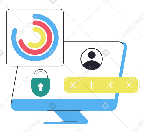 Data privacy  Illustration in PNG, SVG