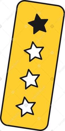 rating stars Illustration in PNG, SVG