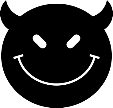 Smiley avec des cornes PNG, SVG
