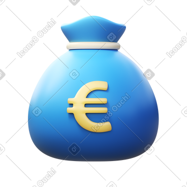 Euro money bag  PNG, SVG