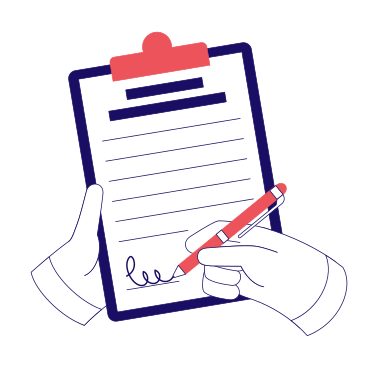 Signing contract or agreement on clipboard PNG, SVG
