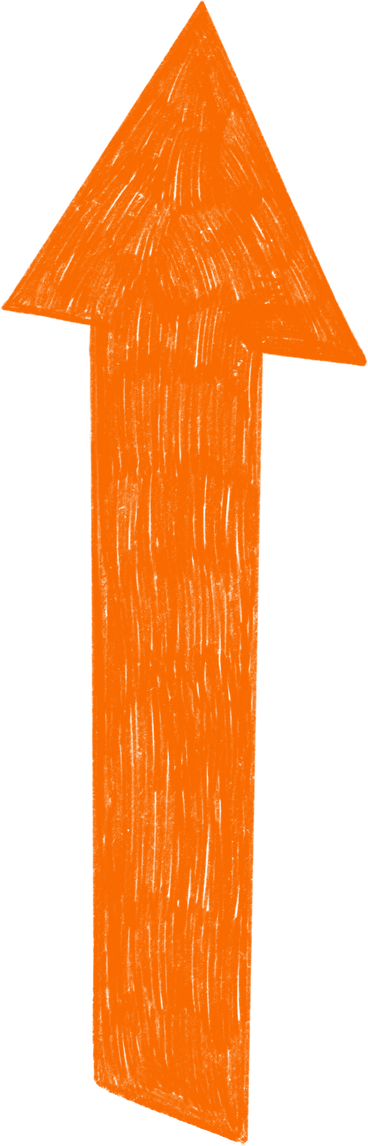 Orange arrow up PNG、SVG