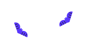 Bats animated illustration in GIF, Lottie (JSON), AE