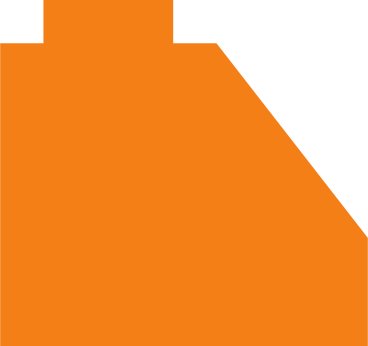 Строительный блок оранжевый в PNG, SVG