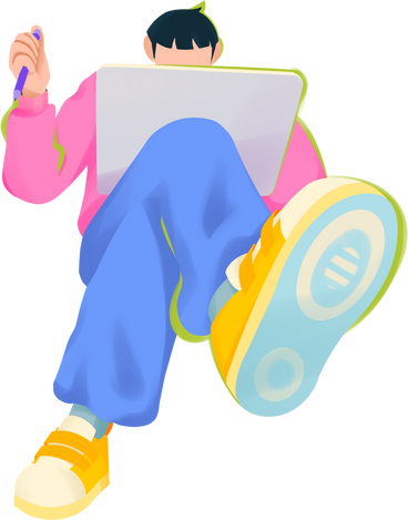Homem com tablet gráfico PNG, SVG