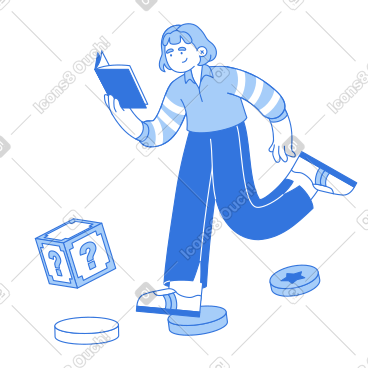 Student using gamification in educational process PNG, SVG