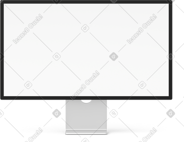 Front view computer monitor PNG, SVG