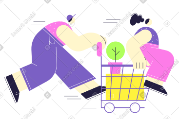Shopping for a new apartment PNG, SVG